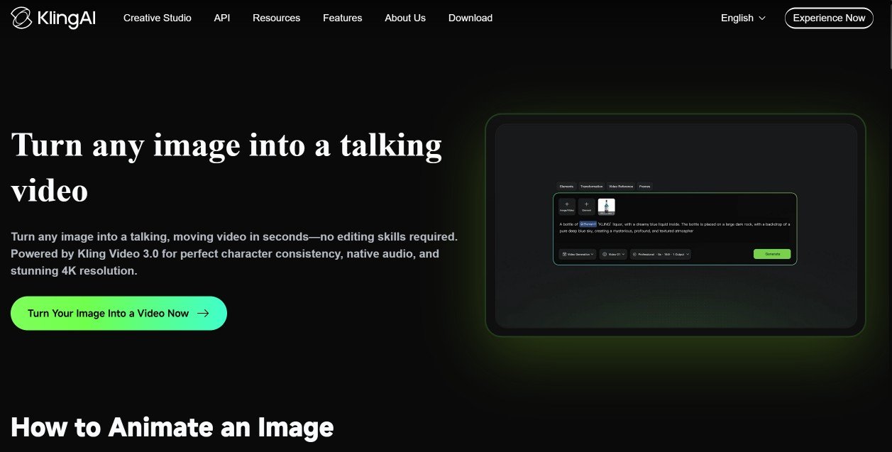 ai image to video kling